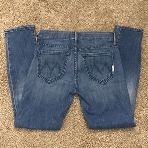 Light-wash Crop Jeans